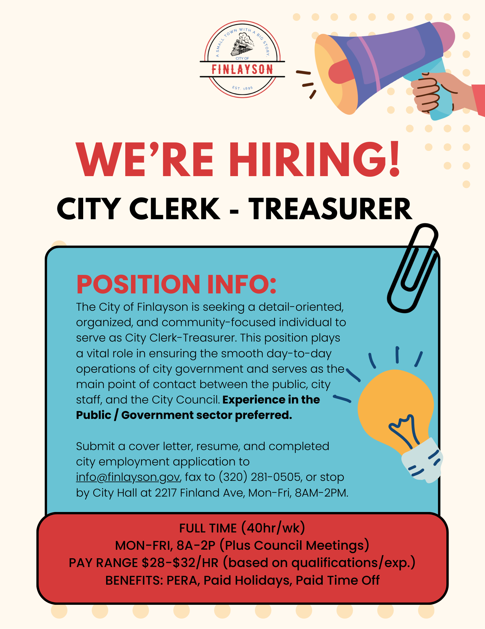 Now Hiring!